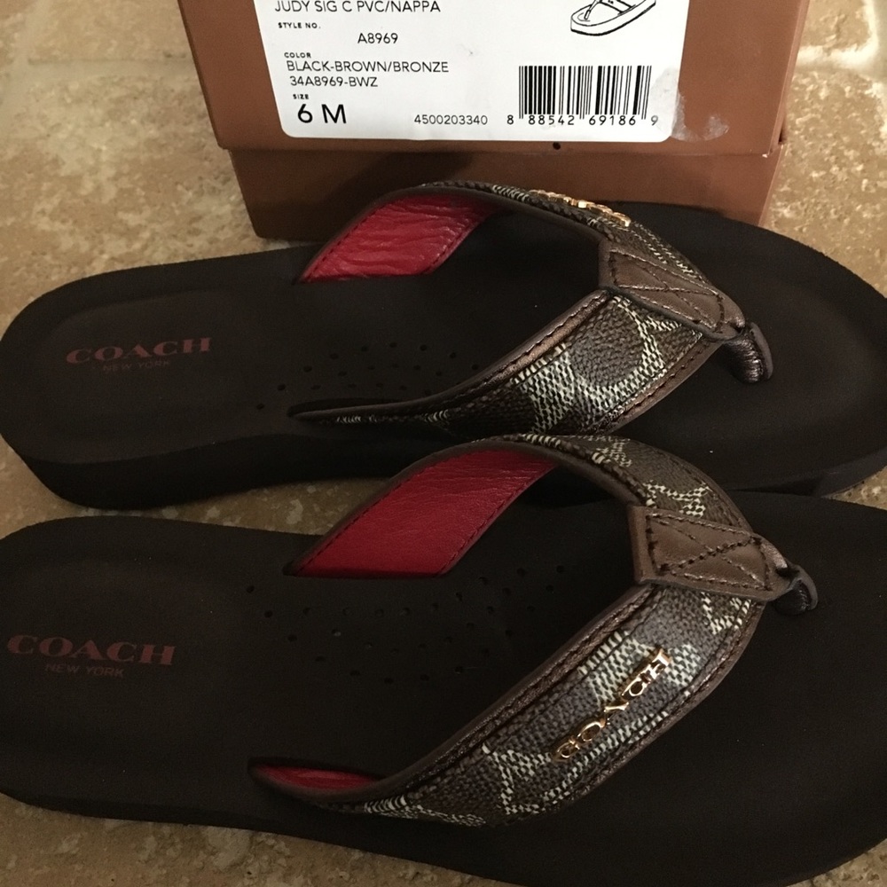 Coach sandals